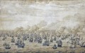 Batalla de Van de Velde de Schooneveld Sea Warfare